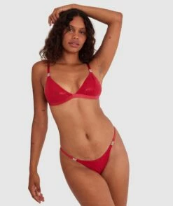 Night Games Glow Up Soft Cup & Mini V Set - Red -BRAS N THINGS Shop night games glow up soft cup mini v set red 01449202 20