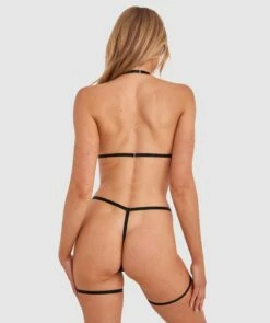 Night Games Heart Breaker Set - Black -BRAS N THINGS Shop night games heart breaker set black 01470201 3