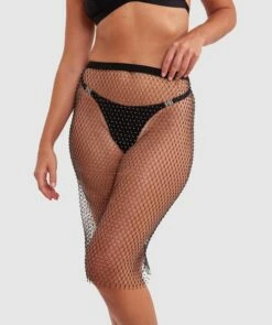 Night Games Krystal Skirt - Black