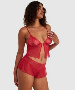 Night Games Mystic French Knicker - Red 9 Night Games Mystic French Knicker - Red -BRAS N THINGS Shop night games mystic french knicker red 01432501 6