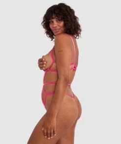 Night Games Prom Queen Bedroom Bodysuit - Pink -BRAS N THINGS Shop night games prom queen bedroom bodysuit pink 01488201 2