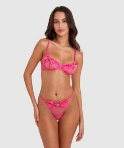 Night Games Prom Queen Soft Cup & Mini V Set - Pink -BRAS N THINGS Shop night games prom queen soft cup mini v set pink 01488401 3