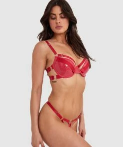 Night Games Sassy Push Up Bra - Red -BRAS N THINGS Shop night games sassy push up bra red 01449301 5