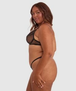 Night Games Simply Sexy Underwire & Mini V Set - Black 9 Night Games Simply Sexy Underwire & Mini V Set - Black -BRAS N THINGS Shop night games simply sexy underwire mini v set black 01433401 12