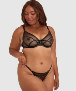 Night Games Simply Sexy Underwire & Mini V Set - Black 10 Night Games Simply Sexy Underwire & Mini V Set - Black -BRAS N THINGS Shop night games simply sexy underwire mini v set black 01433401 13