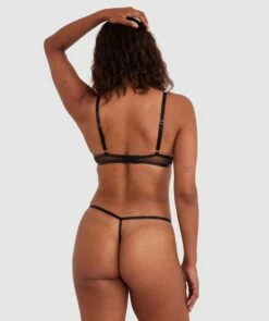 Night Games Simply Sexy Underwire & Mini V Set - Black 8 Night Games Simply Sexy Underwire & Mini V Set - Black -BRAS N THINGS Shop night games simply sexy underwire mini v set black 01433401 17