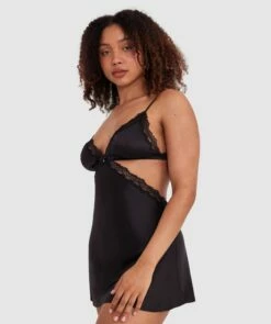 Night Games Summer Crush Slip - Black -BRAS N THINGS Shop night games summer crush slip black 01473801 1