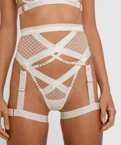 Night Games Utility Suspender - Ivory -BRAS N THINGS Shop night games utility suspender ivory 01331703 5