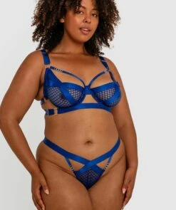 Night Games Utility Underwire Bra - Cobalt Blue