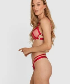 Night Games Valentines Mini V - Red -BRAS N THINGS Shop night games valentines mini v red 01362801