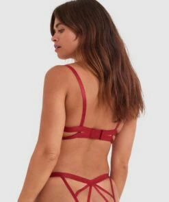 Night Games Voguish Cupless Bra - Dark Red 8 Night Games Voguish Cupless Bra - Dark Red -BRAS N THINGS Shop night games voguish cupless bra dark red 01363702 5