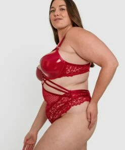 Night Games Voguish Push Up Bodysuit - Dark Red -BRAS N THINGS Shop night games voguish push up bodysuit dark red 01364003 6