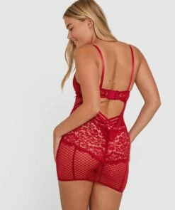 Night Games Voguish Push Up Slip - Dark Red -BRAS N THINGS Shop night games voguish push up slip dark red 01381202 6