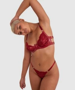 Night Games Voguish Underwire Bra - Dark Red 8 Night Games Voguish Underwire Bra - Dark Red -BRAS N THINGS Shop night games voguish underwire bra dark red 01363503 10