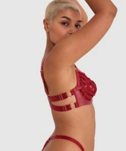 Night Games Voguish Underwire Bra - Dark Red 9 Night Games Voguish Underwire Bra - Dark Red -BRAS N THINGS Shop night games voguish underwire bra dark red 01363503 5