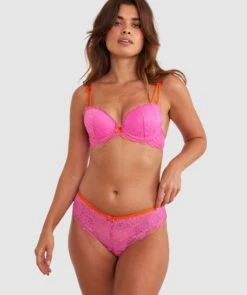 Paloma Brazilian Knicker - Pink -BRAS N THINGS Shop paloma brazilian knicker pink 00719820 2