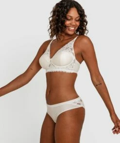 Planet Bliss Lace Brazilian Knicker - Ivory -BRAS N THINGS Shop planet bliss lace brazilian knicker ivory 01238703 4