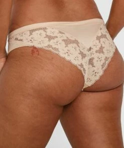 Planet Bliss Lace Brazilian Knicker - Nude 10 Planet Bliss Lace Brazilian Knicker - Nude -BRAS N THINGS Shop planet bliss lace brazilian knicker nude 01238701 1