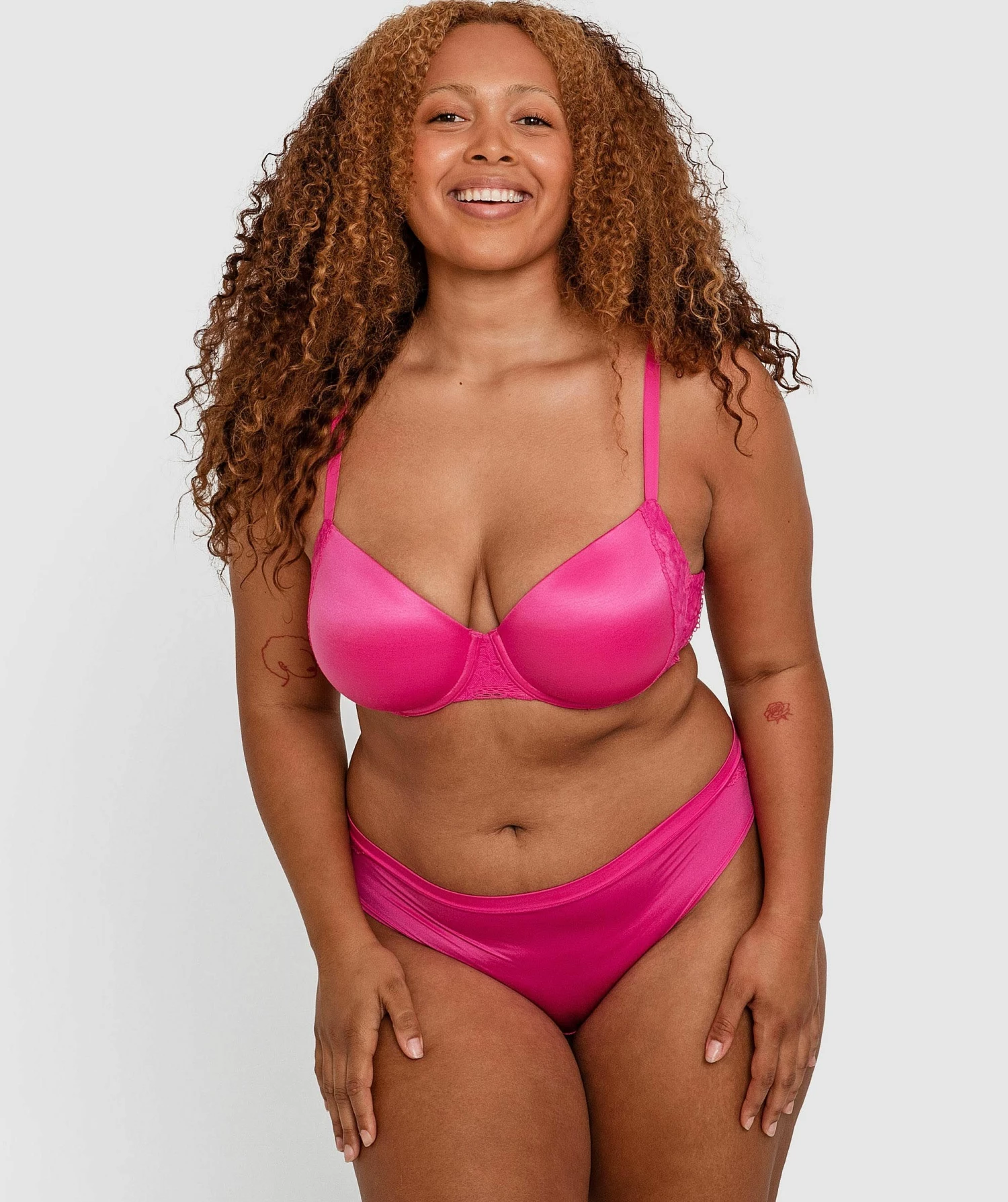 Planet Bliss Lace Contour Bra - Fuchsia Pink 5 Planet Bliss Lace Contour Bra - Fuchsia Pink - Image 5