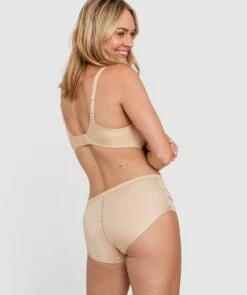 Planet Bliss Lace Full Brief Knicker - Nude -BRAS N THINGS Shop planet bliss lace full brief knicker nude 01238801
