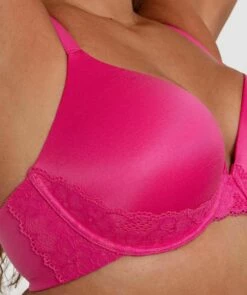 Planet Bliss Lace Full Cup Bra - Fuchsia Pink