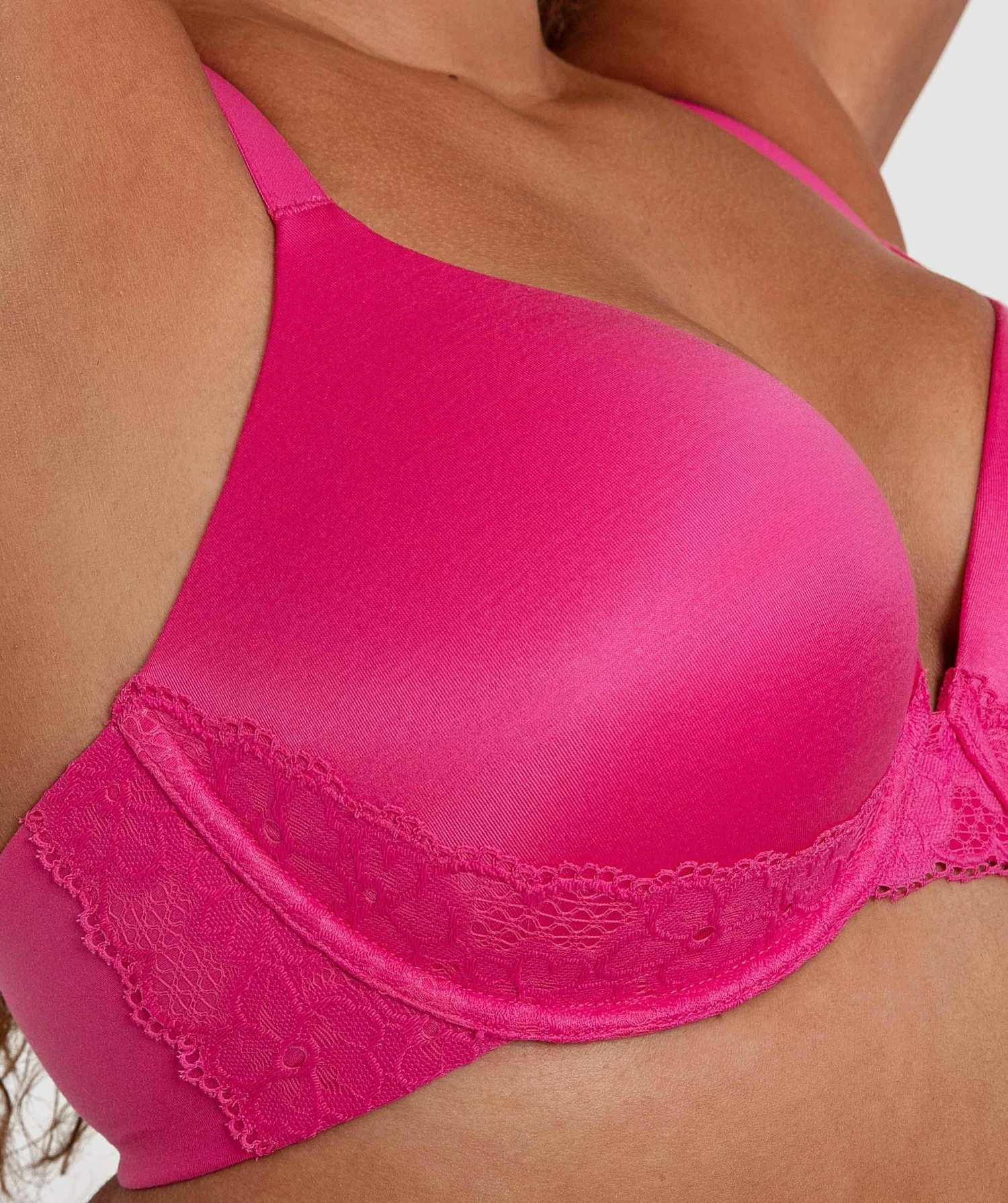 Planet Bliss Lace Full Cup Bra - Fuchsia Pink 1 Planet Bliss Lace Full Cup Bra - Fuchsia Pink