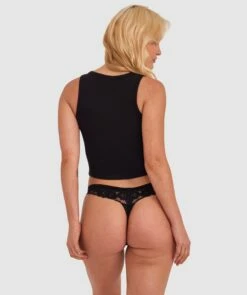 Planet Bliss Lace V String - Black 8 Planet Bliss Lace V String - Black -BRAS N THINGS Shop planet bliss lace v string black 01491601 8