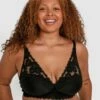 Planet Bliss Lace Wirefree Bra - Black