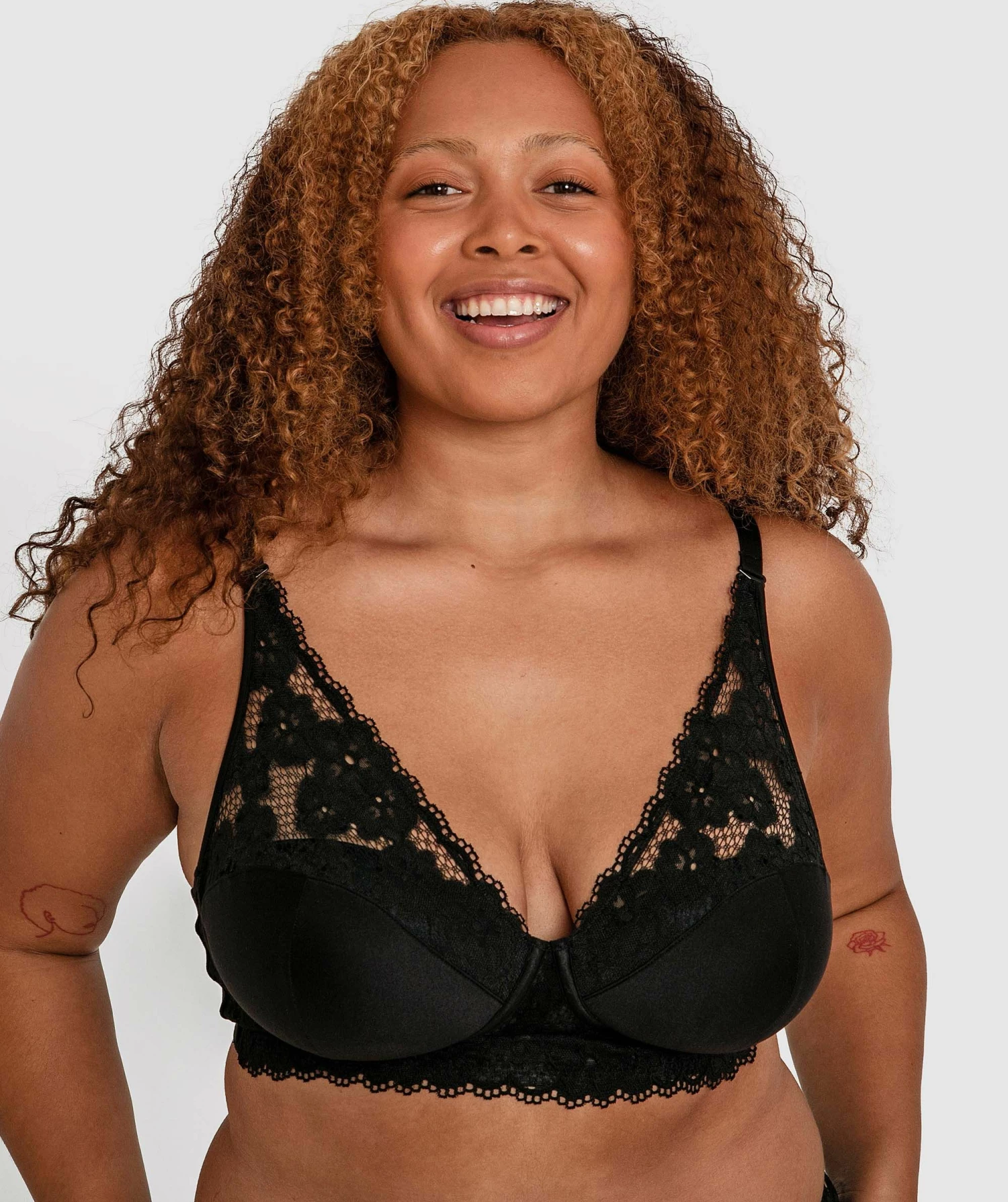 Planet Bliss Lace Wirefree Bra - Black 2 Planet Bliss Lace Wirefree Bra - Black - Image 2