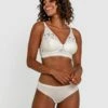Planet Bliss Lace Wirefree Bra - Ivory