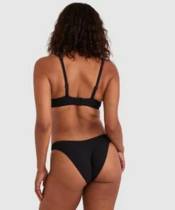 Planet Bliss Swim New Wave Brazilian Pant - Black -BRAS N THINGS Shop planet bliss swim new wave brazilian pant black 01425201 1