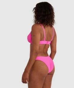 Planet Bliss Swim New Wave Brazilian Pant - Hot Pink -BRAS N THINGS Shop planet bliss swim new wave brazilian pant hot pink 01425202