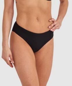 Planet Bliss Swim New Wave Hipster Pant - Black