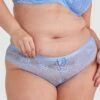Posie Lace Brazilian Knicker - Light Blue