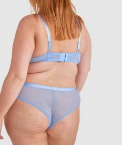 Posie Lace Brazilian Knicker - Light Blue -BRAS N THINGS Shop posie lace brazilian knicker light blue 00496709 5