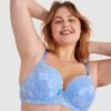 Posie Lace Full Cup Bra - Light Blue