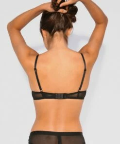Posie Lace Push Up Bra - Black/Nude -BRAS N THINGS Shop posie lace push up bra black nude 00496602 3