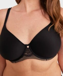 Pure Body Full Cup Bra - Black 9 Pure Body Full Cup Bra - Black -BRAS N THINGS Shop pure body full cup bra black 00891701