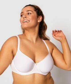 Pure Body Full Cup Bra - White -BRAS N THINGS Shop pure body full cup bra white 00891703 5
