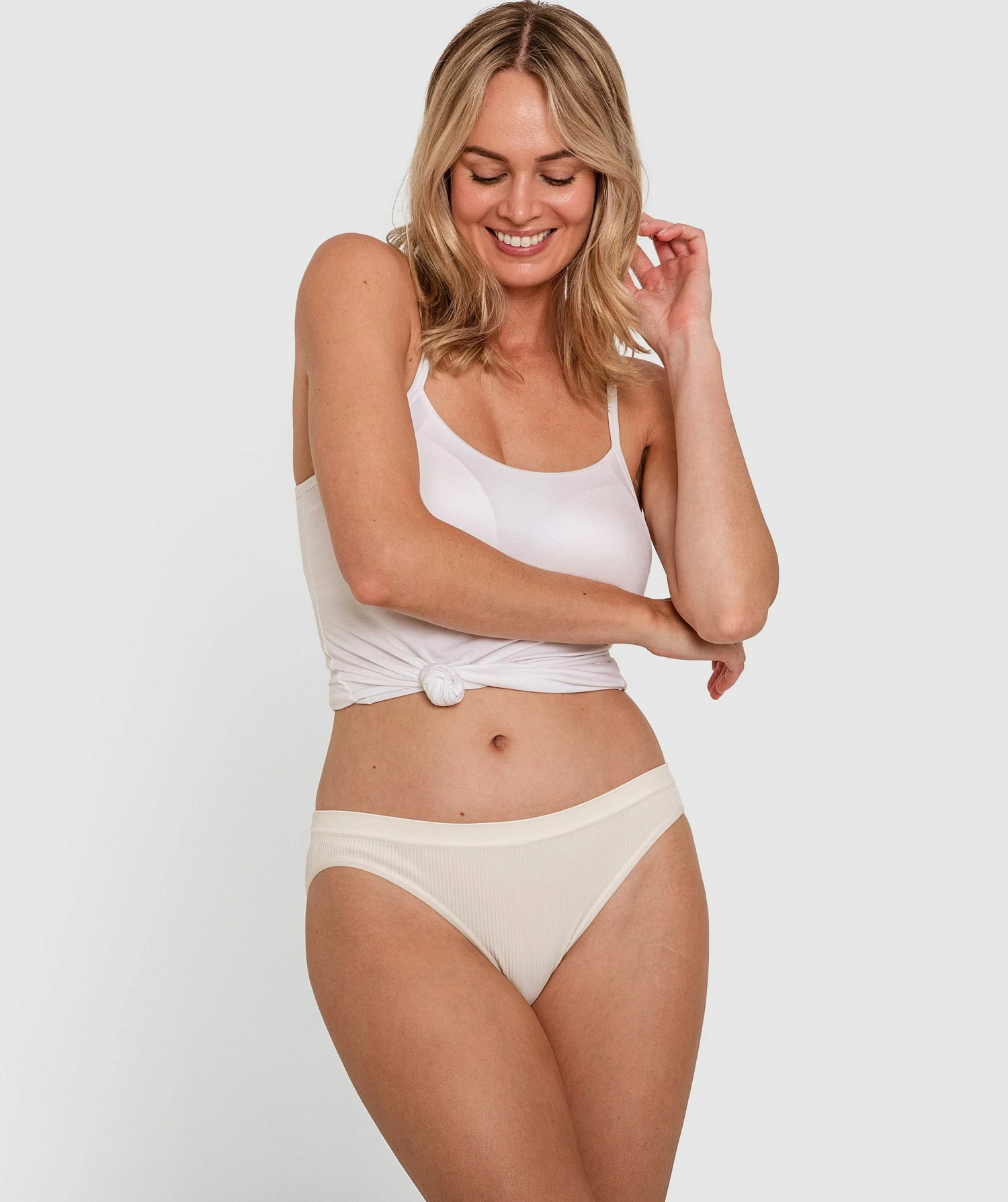 Rachel Bikini Brief - Eggshell 1 Rachel Bikini Brief - Eggshell
