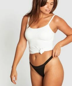 Rachel Mini V Knicker - Black -BRAS N THINGS Shop rachel mini v knicker black 01273802 5