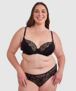 Revolve Brazilian Knicker - Black -BRAS N THINGS Shop revolve brazilian knicker black 01442001