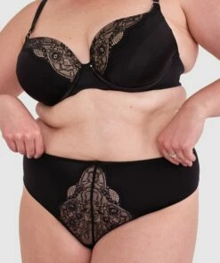 Revolve High Waist V String - Black -BRAS N THINGS Shop revolve high waist v string black 01442101 5