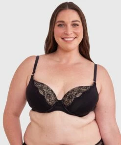 Revolve Removable Wire Contour Plunge Bra - Black 10 Revolve Removable Wire Contour Plunge Bra - Black -BRAS N THINGS Shop revolve removable wire contour plunge bra black 01441301 1