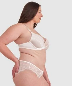 Revolve Removable Wire Contour Plunge Bra - Ivory -BRAS N THINGS Shop revolve removable wire contour plunge bra ivory 01441302 5