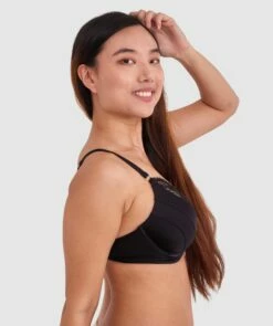 Revolve Removable Wire Full Cup Plunge Bra - Black -BRAS N THINGS Shop revolve removable wire full cup plunge bra black 01441601 5
