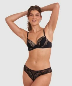 Revolve Removable Wire Push Up Bra - Black -BRAS N THINGS Shop revolve removable wire push up bra black 01441401 5