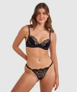 Revolve V String - Black -BRAS N THINGS Shop revolve v string black 01441801 1