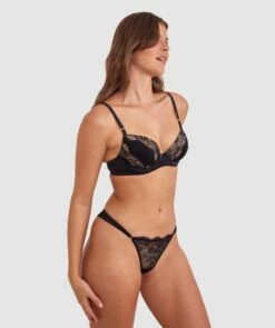 Revolve V String - Black -BRAS N THINGS Shop revolve v string black 01441801