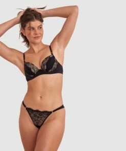 Revolve V String - Black -BRAS N THINGS Shop revolve v string black 01441801 5